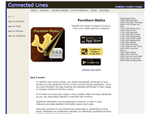 Tablet Screenshot of furniture.connectedlines.com